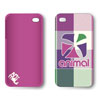 Animal Tech Check Hard Shell for iPhone 4 - Fluro Pink 