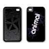 Animal Silicone Corp Logo Case for iPod Touch 4G - Black Violet