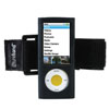 Tuneband Armband for iPod Nano 5G includes Armband, Silicone Skin, and Screen Protector - Black - Compatible with Nike+iPod Sport Kit