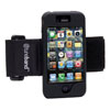 Tuneband Armband for iPhone 4 includes Armband, Silicone Skin, and Front and Back Screen Protector - Black